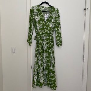 COPY - Zara Green dress with tie belt